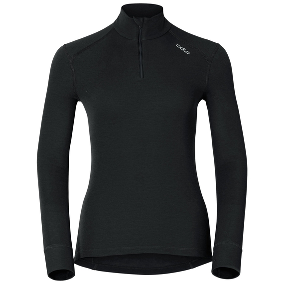 Felpa Pile Leggera Maglia Tecnica Odlo Donna - Felpa Termica Maniche Lunghe Con Zip Odlo Maglia Termica Donna
