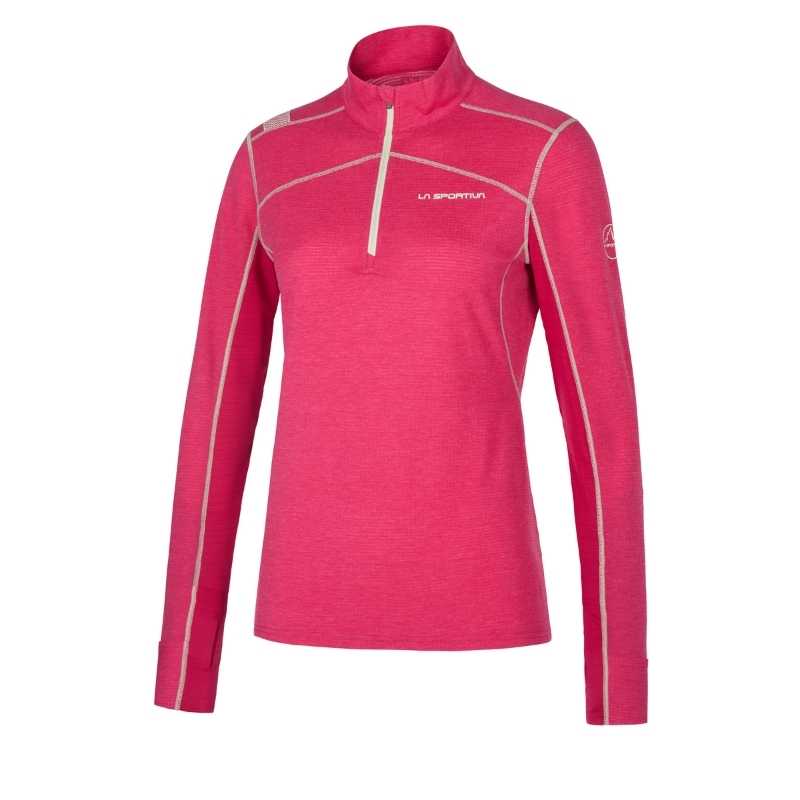 Maglia Sportiva Donna Trespass Con Zip Riflettente - Top Tecnico Per Allenamento