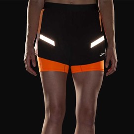 BROOKS RUN VISIBLE SHORT 2 IN 1 DONNA
