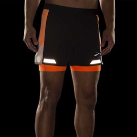BROOKS RUN VISIBLE SHORT 5' 2 IN 1
