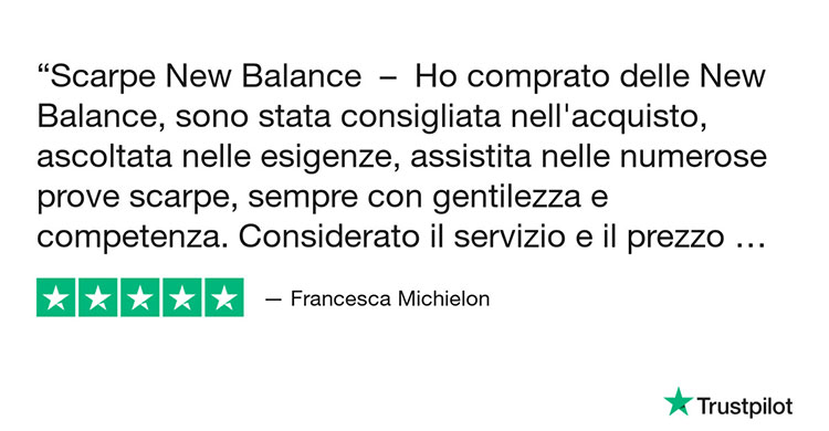 Recensione cliente su Trustpilot